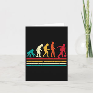 Carte Bowler Evolution Retro Bowling Team Hommes Femmes