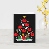 Carte Bowler Noël Tree Lights Xmas Bowler Me Sport (Fleur jaune)