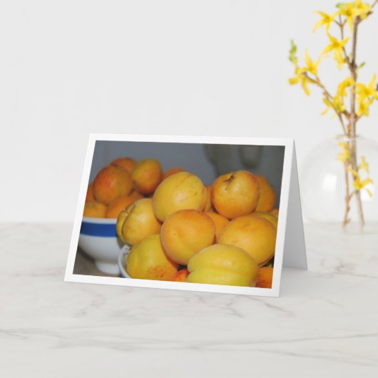Carte Bowles de fruits d'abricot (Fleur jaune)