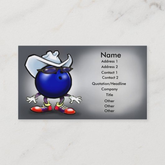 Carte Bowling (Devant)