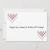 Carte Bowling Anniversaire (Dos)
