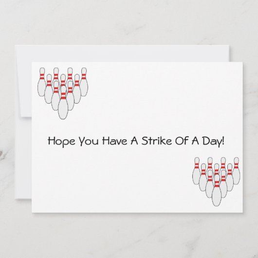 Carte Bowling Anniversaire (Dos)