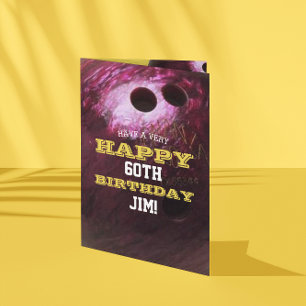 Carte Bowling Ball Ajouter votre nom et année Anniversai