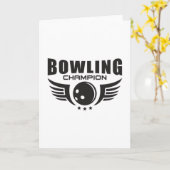 Carte Bowling Bowler Sport Strike Bowl Drôle Idée cadeau (Fleur jaune)