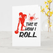 Carte Bowling Bowling Bowling Ball Dit Bowler Cadeau (Fleur jaune)