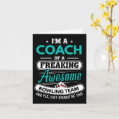 Carte Bowling Coach Bowling Team Coach Cadeau (Fleur jaune)
