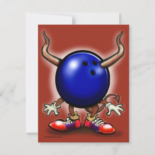 Carte Bowling Demon (Devant)