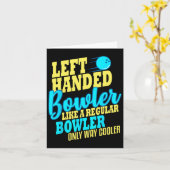 Carte Bowling Gauche Handler Funny Team Bowler (Fleur jaune)
