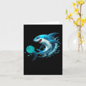 Carte Bowling Graphic Bowling Requin Jouer Bowlin (Fleur jaune)