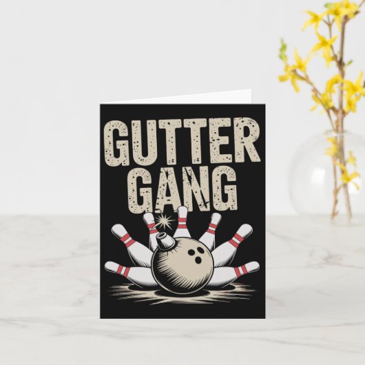 Carte Bowling Gutter 1 (Fleur jaune)
