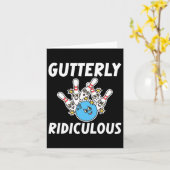 Carte Bowling Gutterly Ridicule (Fleur jaune)