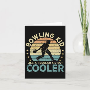 Carte Bowling Joueur de bowling pour enfants drôle
