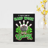 Carte Bowling Jour de la Saint Patrick de devis inspirat (Fleur jaune)