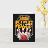 Carte Bowling King Of The Pins (Fleur jaune)