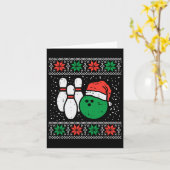 Carte Bowling laide doux Noël Sweater Bowles de sport Xm (Fleur jaune)