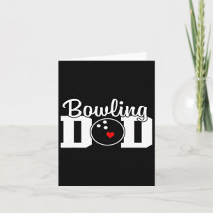 Carte Bowling Papa Équipe Joueuse Partie Bowling Légende