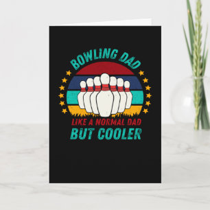 Carte Bowling Papa - Fête des pères Cool Cadeau