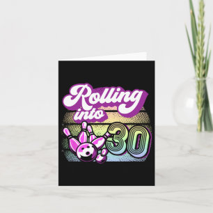 Carte Bowling Party Rolling Dans 30 Bowling Anniversaire