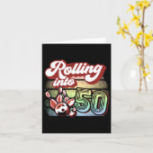 Carte Bowling Party Rolling Dans 50 Bowling Anniversaire (Fleur jaune)
