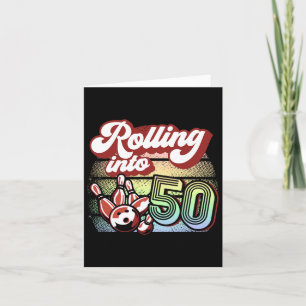 Carte Bowling Party Rolling Dans 50 Bowling Anniversaire