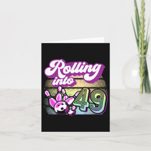 Carte Bowling Party Rolling En 49 Bowling Anniversaire