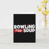 Carte Bowling pour soupe drôle (Fleur jaune)