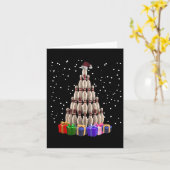 Carte Bowling sapin de Noël Funny Noël Famille jumelée (Fleur jaune)