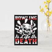 Carte Bowling Skull Team - Alley League Bowler (Fleur jaune)