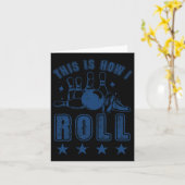 Carte Bowling vintage (Fleur jaune)