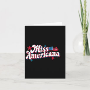 Carte Box America 4 juillet Miss Americana Retro