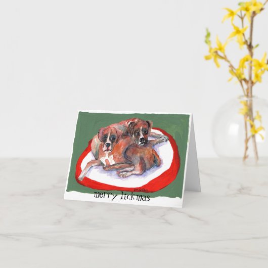 Carte Boxe 2 Xmas (Fleur jaune)