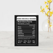 Carte Boxe à mâchoires nues Valeur nutritive (Fleur jaune)