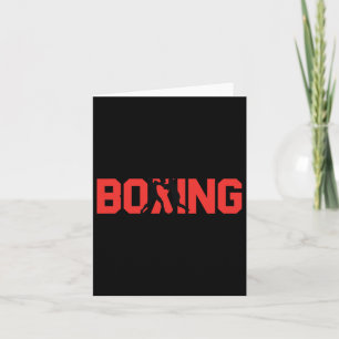 Carte Boxe amusante boîte cadeau Sparring Partner Boxer