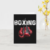 Carte Boxe amusante - J'adore Boxe (Fleur jaune)