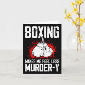 Carte Boxe amusante Kickboxer Savate Mixed martial art M (Fleur jaune)