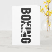 Carte Boxe Boxe Vintage 6 (Fleur jaune)