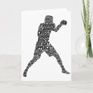 Carte Boxe Boxeurs Hommes Enfants Garçons Jeunesse