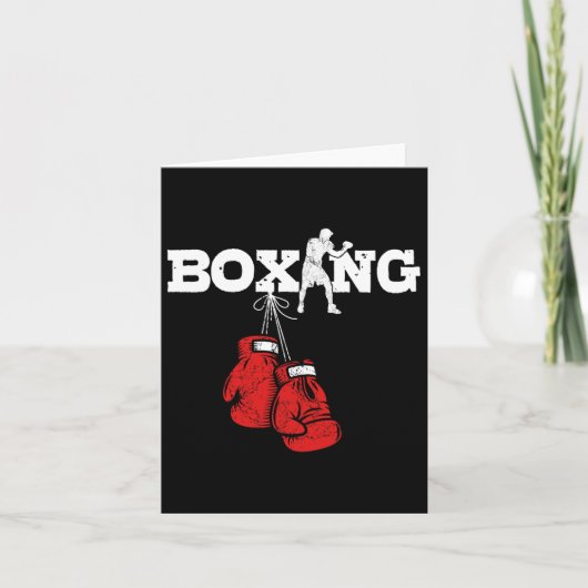 Carte Boxe Cadeaux Super Boxe Femmes Hommes Boxes Amateu (Devant)