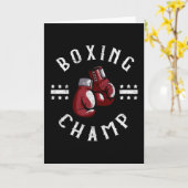 Carte Boxe Champ Box Sports Martial Arts Fighter (Fleur jaune)