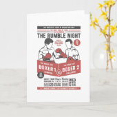 Carte Boxe classique (Fleur jaune)