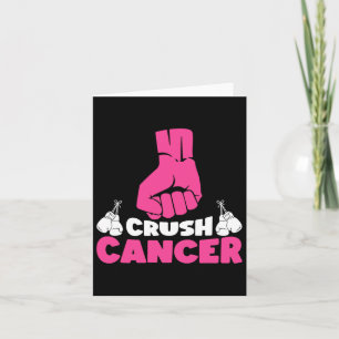 Carte Boxe de cancer du col rose Ribbon Cancer du sein A