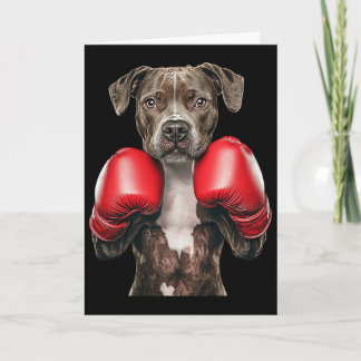 Carte Boxe de l'American Staffordshire Terrier