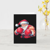 Carte Boxe de Noël Boxer de Noël Boxer Xm (Fleur jaune)