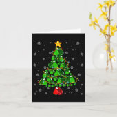 Carte Boxe de Noël Sports Amoureux Xmas Lumières Arbre P (Fleur jaune)