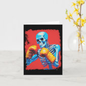 Carte Boxe de squelette (Fleur jaune)