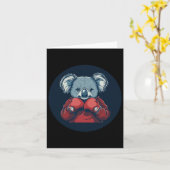 Carte Boxe D'Ours Koala Pour Un Vibe De Knockout (Fleur jaune)