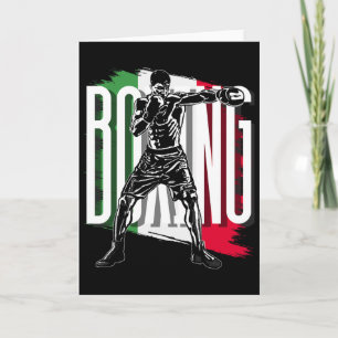 Carte Boxe , Drapeau du Mexique