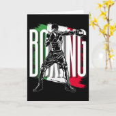 Carte Boxe , Drapeau du Mexique (Fleur jaune)