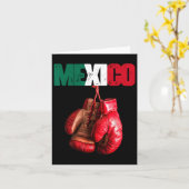 Carte Boxe drôle - I Love Boxing Mexique (Fleur jaune)