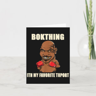 Carte Boxe Est Mon Sport Préféré_ Citation Drôle Graphiq